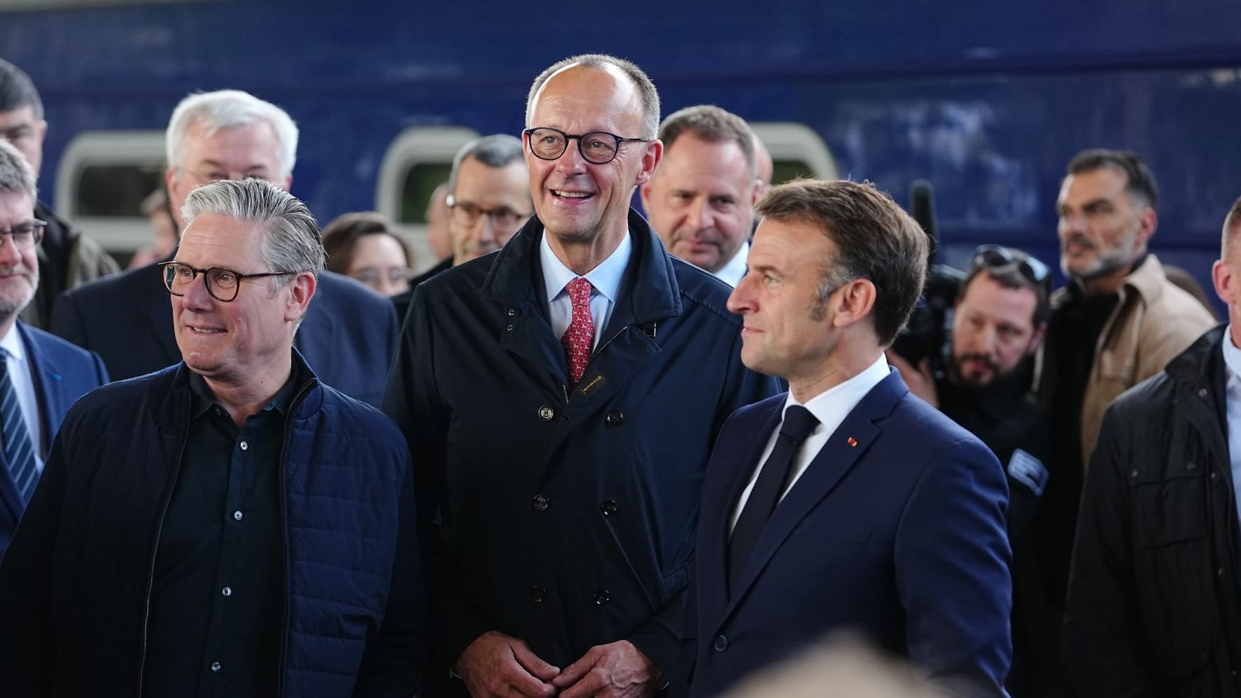 Merz, Macron, Starmer und Tusk in Kiew Merz, Macron, Starmer und Tusk in Kiew