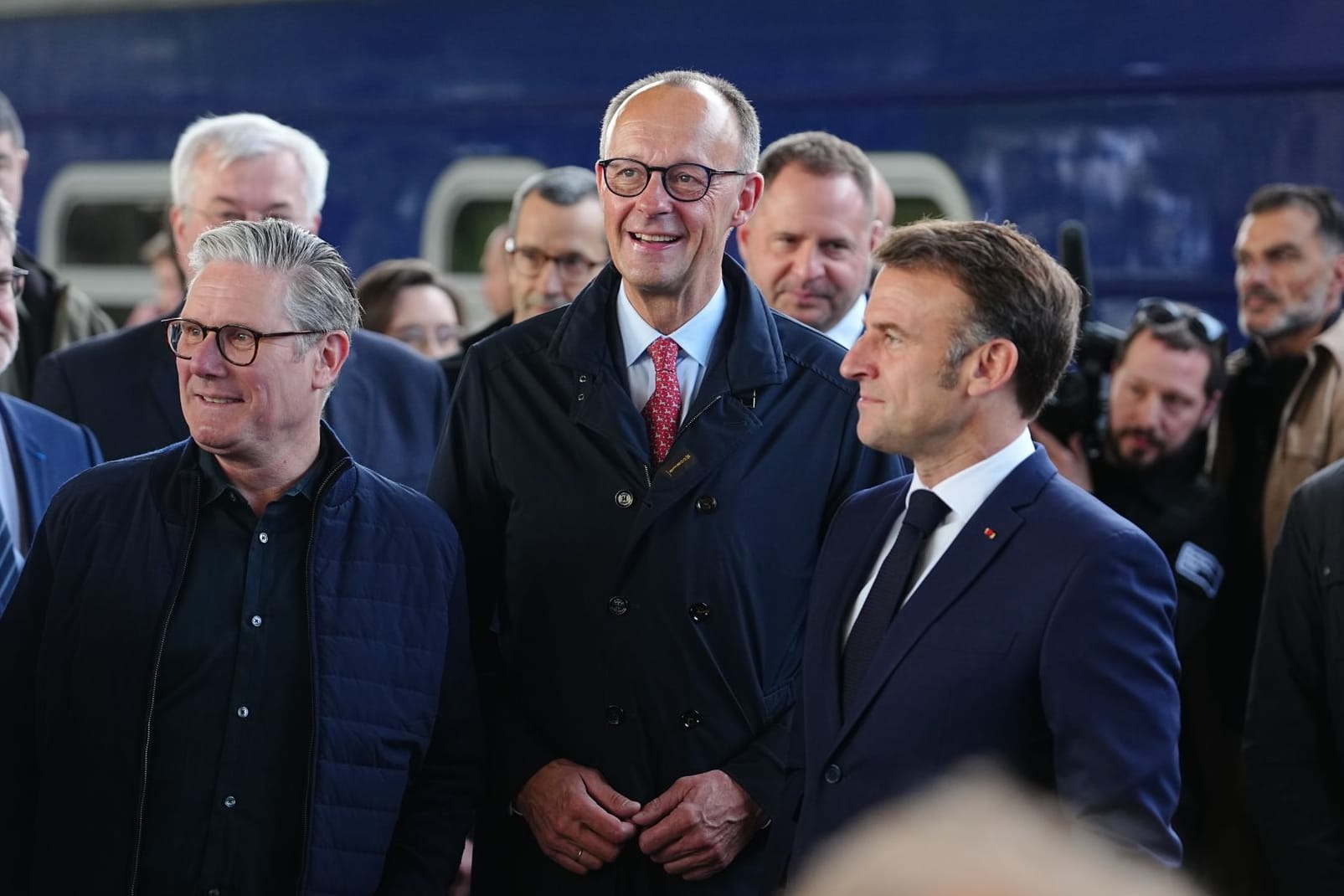 Merz, Macron, Starmer und Tusk in Kiew