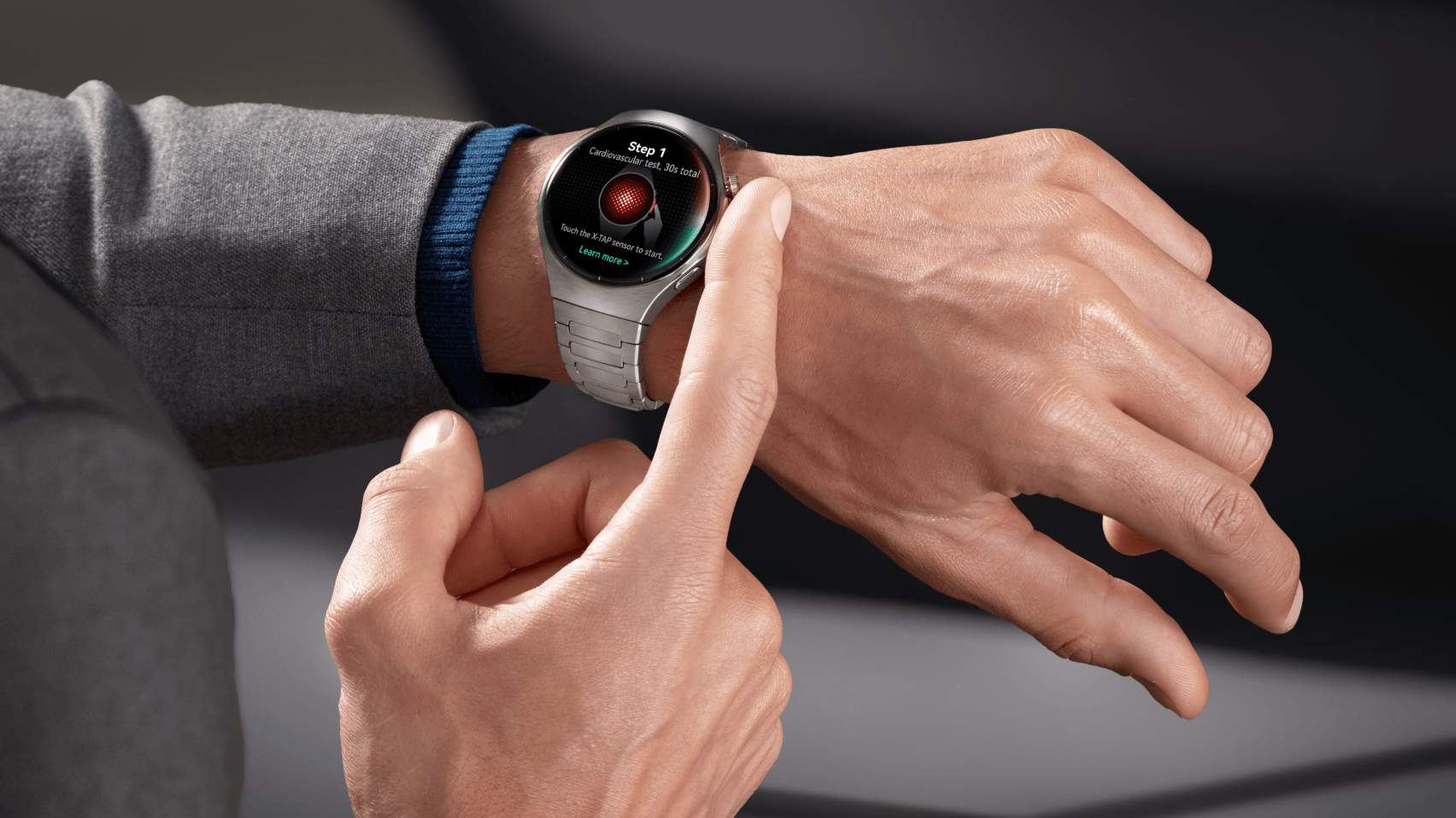 Huawei Watch 5: Der neue X-TAP-Sensor erstellt einen Gesundheitsbericht mit bis zu zehn Messwerten.