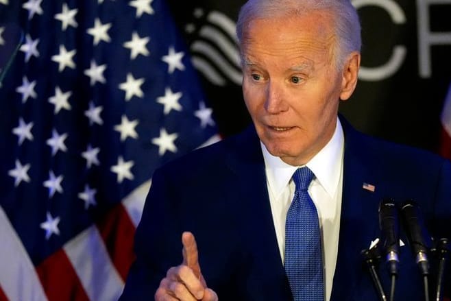 Der ehemalige US-Präsident Joe Biden spricht auf der Konferenz der Organisation Advocates, Counselors, and Representatives for the Disabled (ACRD).