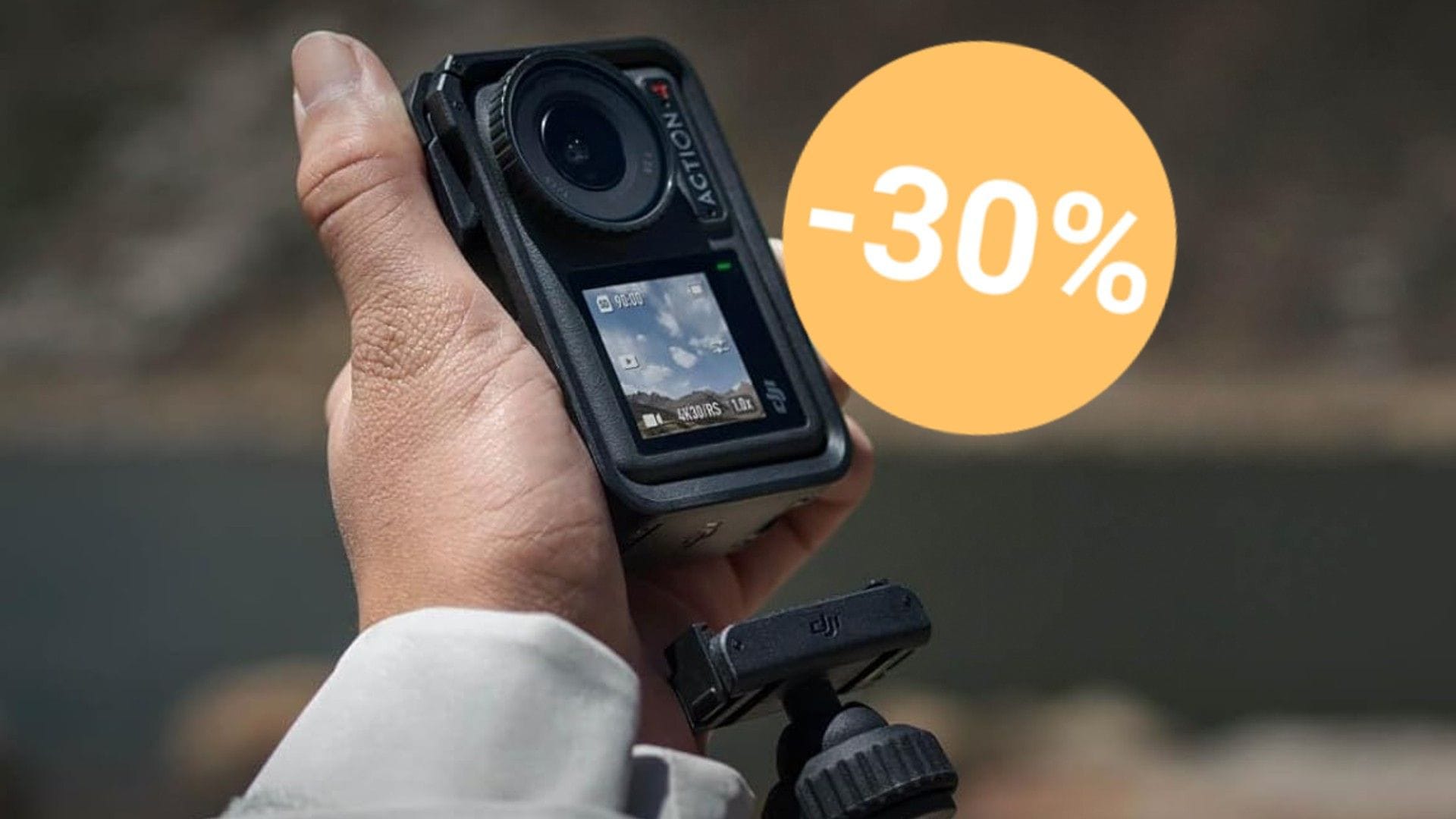 Mit der Action-Kamera von DJI erhalten Sie auch bei schnellen Bewegungen gestochen scharfe und flüssige Aufnahmen.