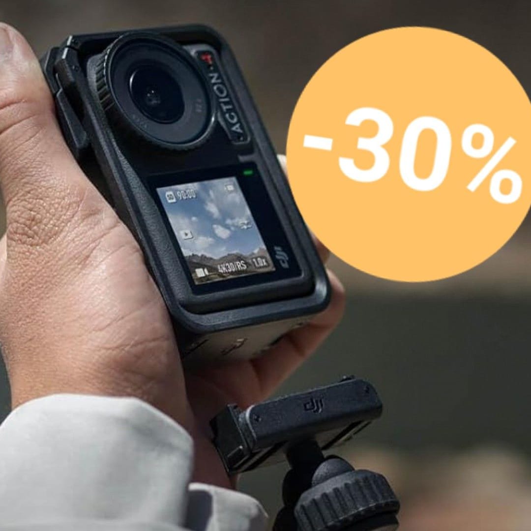 Mit der Action-Kamera von DJI erhalten Sie auch bei schnellen Bewegungen gestochen scharfe und flüssige Aufnahmen.