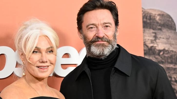 Hugh Jackman und Deborra-Lee Furness Jackman besuchen die Premiere von «Ghosted» in New York.