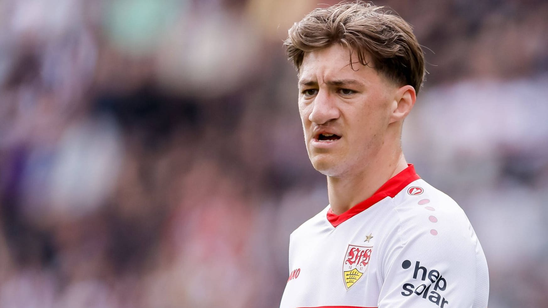Angelo Stiller: Der Nationalspieler steht vor einer schmerzhaften Partie. Angelo Stiller: Der Nationalspieler steht vor einer schmerzhaften Partie.