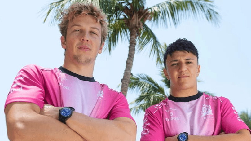 Liam Lawson (links) und Isack Hadjar: Die beiden Fahrer müssen sich an eine neue Optik ihrer Racing Bulls gewöhnen.