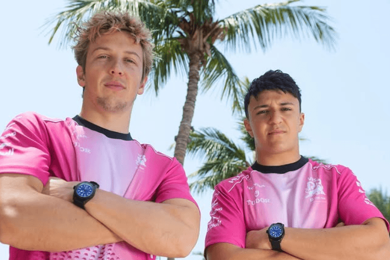 Liam Lawson (links) und Isack Hadjar: Die beiden Fahrer müssen sich an eine neue Optik ihrer Racing Bulls gewöhnen.