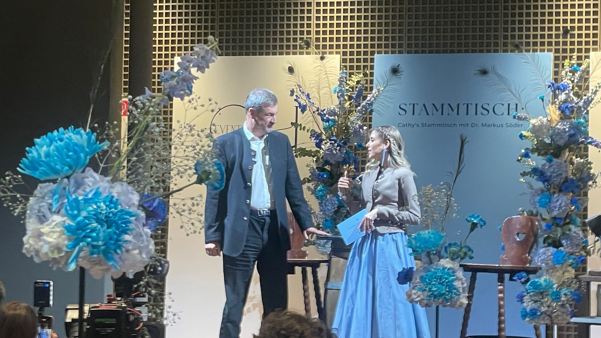Eine ungewohnte Kombination: Markus Söder und Cathy Hummels.