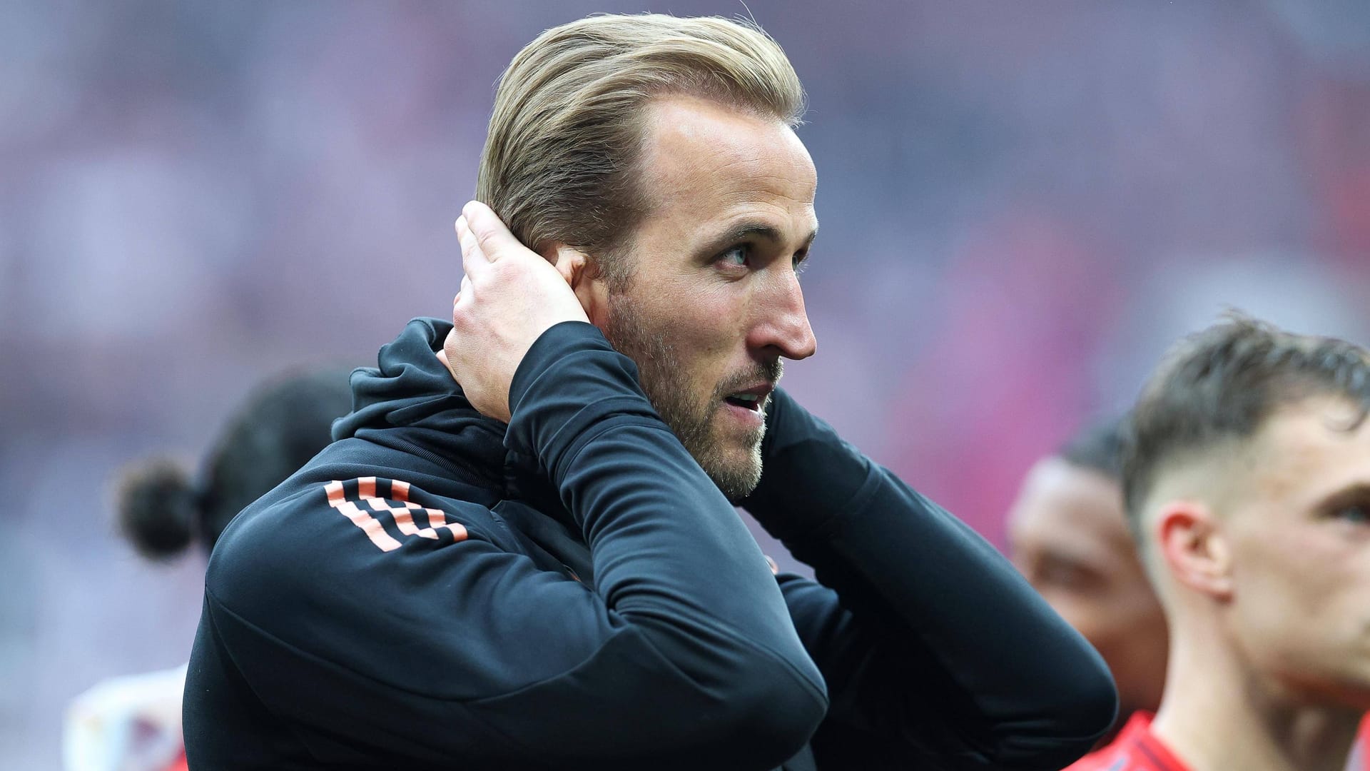 Wechselbad der Gefühle: Harry Kane nach dem 3:3 der Bayern bei RB Leipzig.