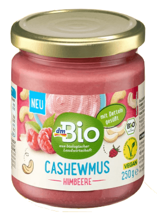 Das betroffene Produkt: Das Cashewmus ist vegan und kann als süßer Snack gegessen oder bei der Zubereitung von Desserts verwendet werden.