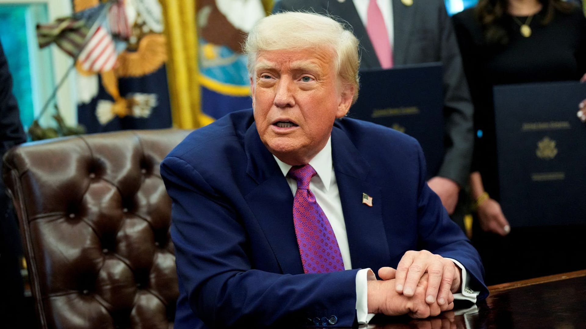 Donald Trump im Oval Office: Seine Regierung überlegt, eines der wichtigsten Grundrechte in den USA außer Kraft zu setzen. (Archivbild)