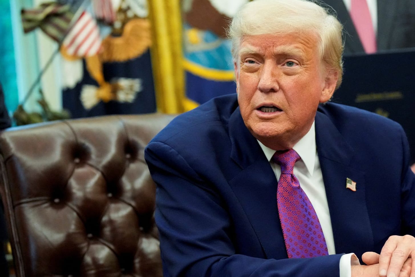 Donald Trump im Oval Office: Seine Regierung überlegt, eines der wichtigsten Grundrechte in den USA außer Kraft zu setzen. (Archivbild)