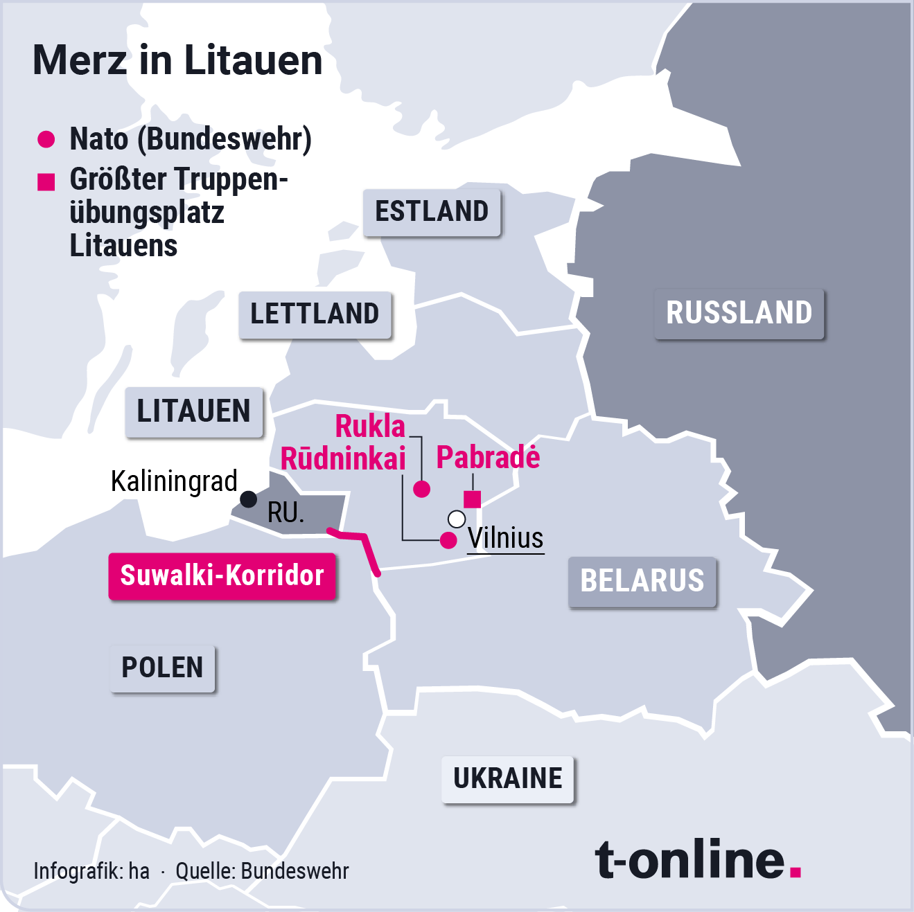 Der Suwalki-Korridor: Hier sind ab sofort Soldaten der Bundeswehr stationiert.