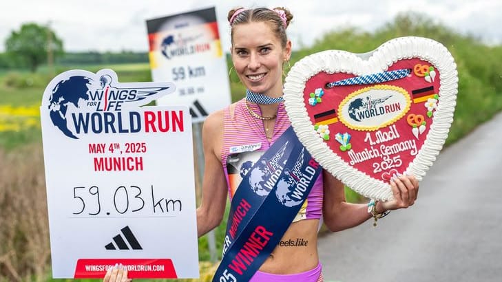 Esther Pfeiffer: Die 27-Jährige kam beim Flagship Run in München fast 60 Kilometer weit.