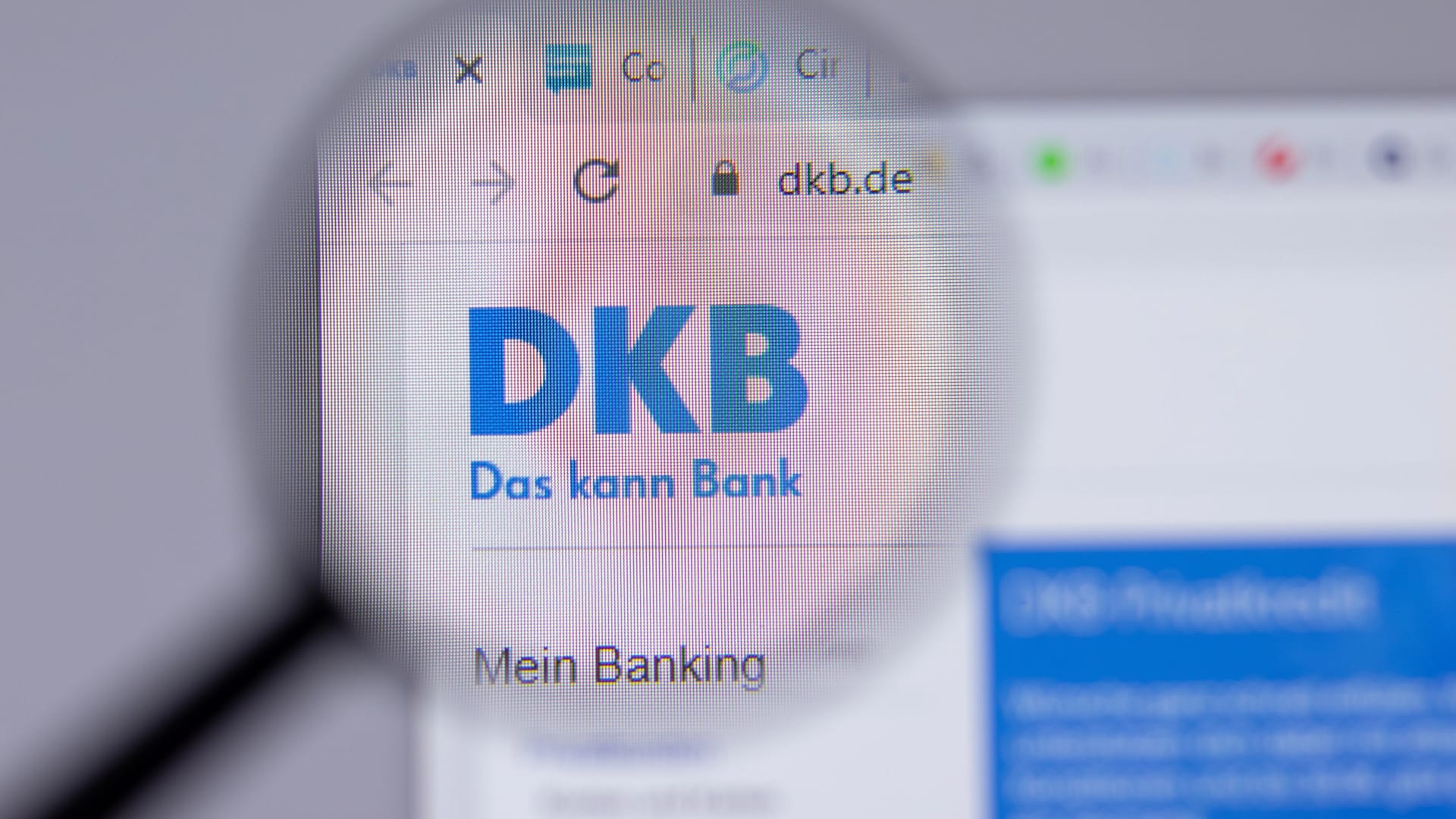 New York, USA - 26 April 2021: Deutsche Kreditbank DKB company logo close-up on website page, Illustrative Editorial. New York, USA - 26 April 2021: Deutsche Kreditbank DKB company logo close-up on website page, Illustrative Editorial.