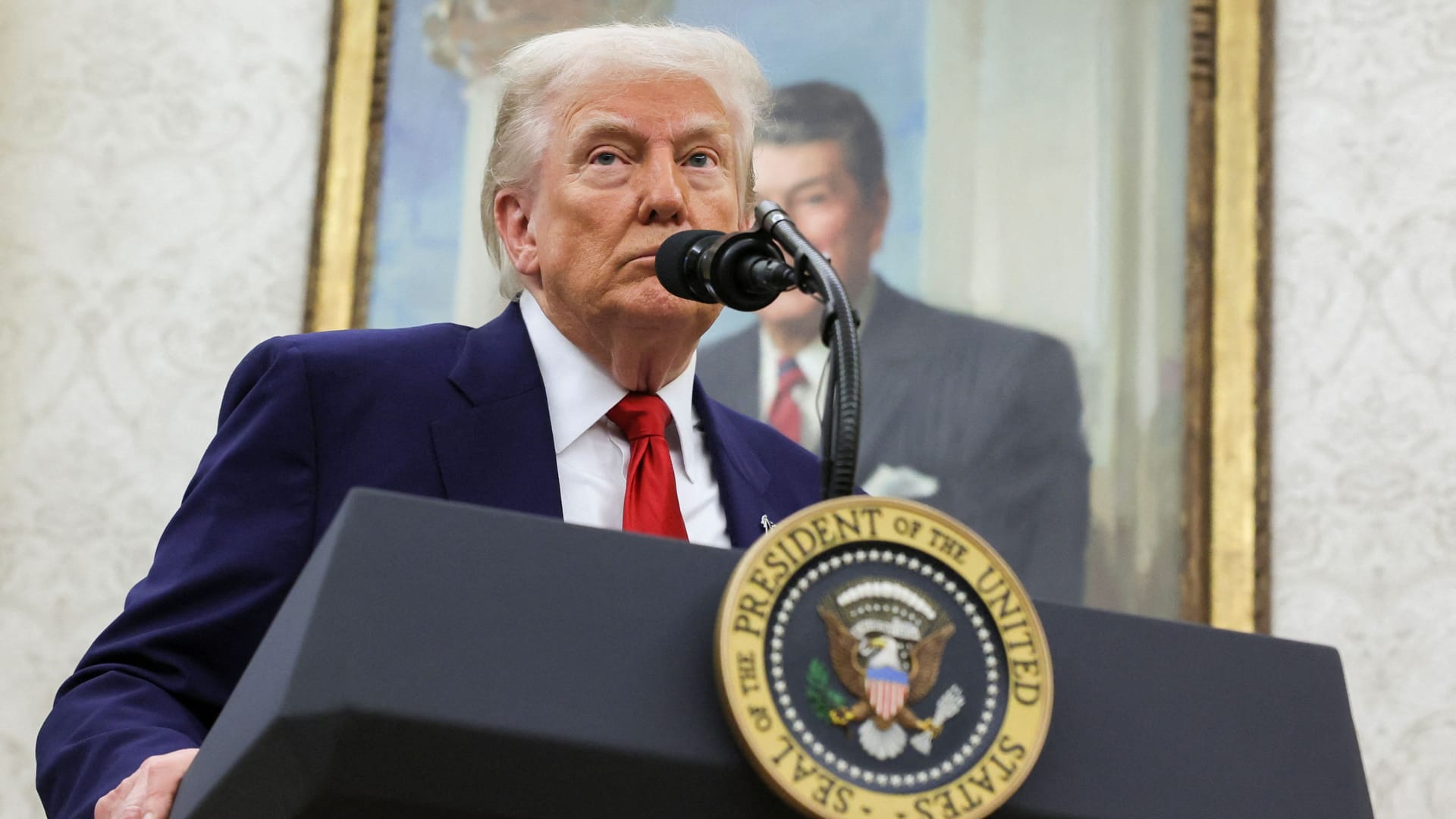 US-Präsident Donald Trump im Weißen Haus: Ein Dämpfer für seine ganze Agenda.