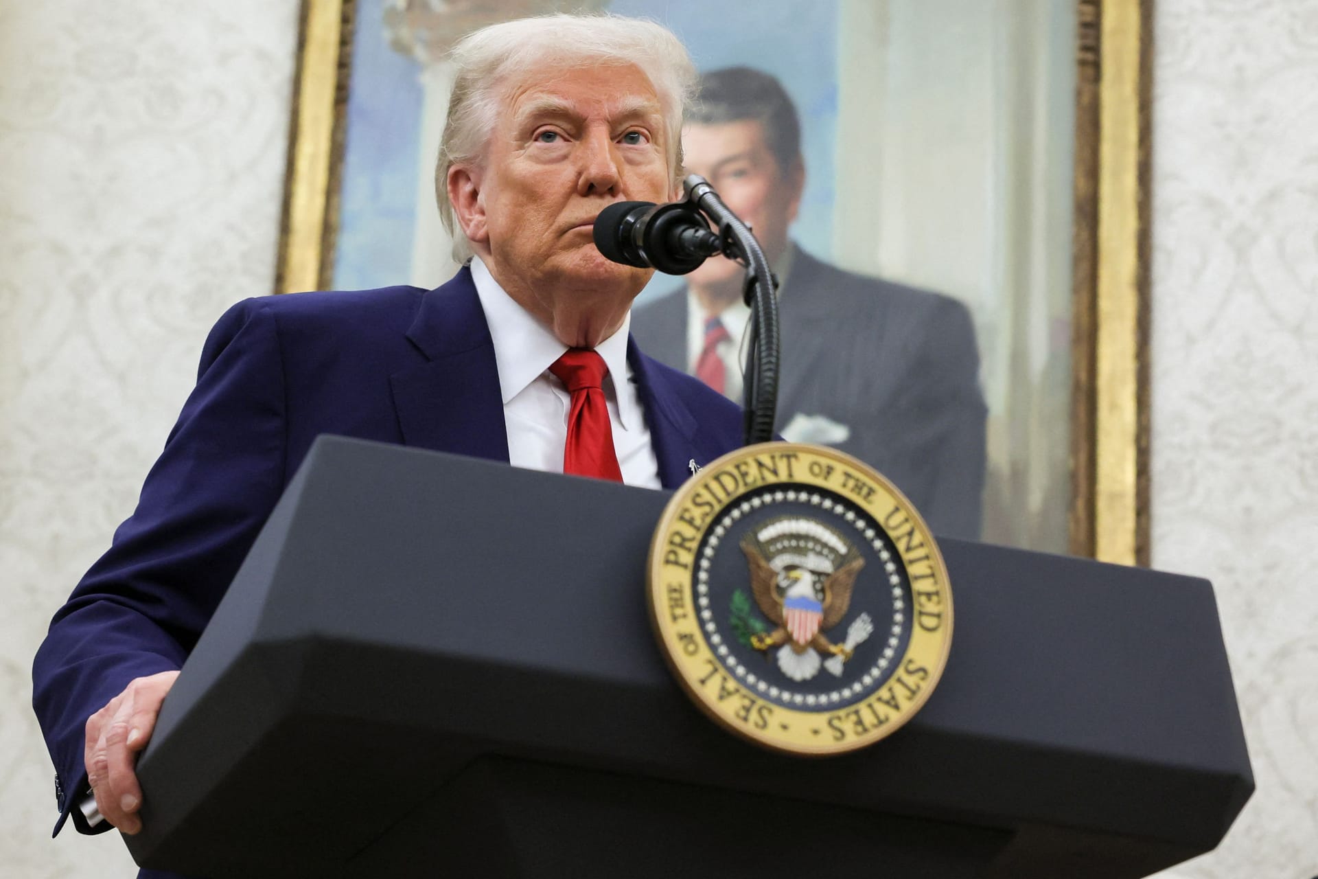 US-Präsident Donald Trump im Weißen Haus: Ein Dämpfer für seine ganze Agenda.