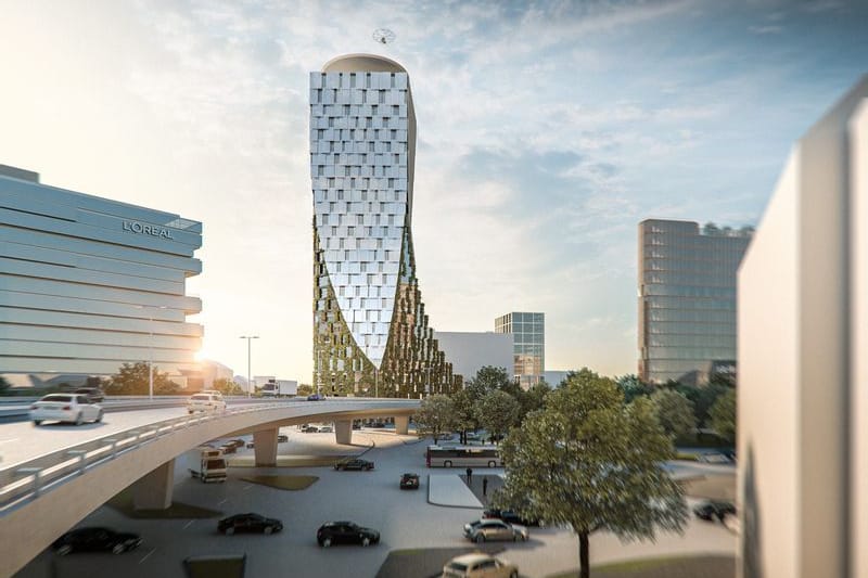 Futuristisches Hochhaus Twist: Ganze 118 Meter hoch soll der neue Tower werden.