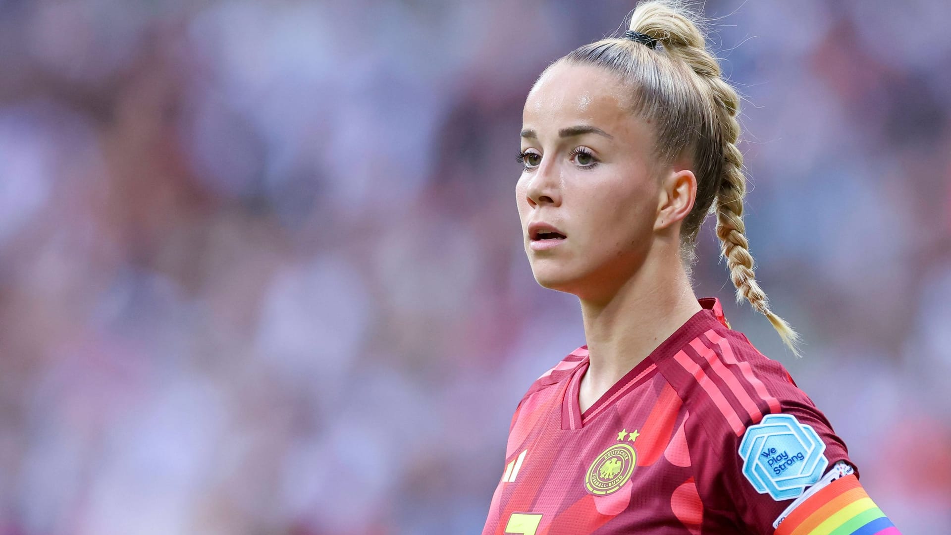 Giulia Gwinn: Die Kapitänin legte das Tor zum 4:0 auf.
