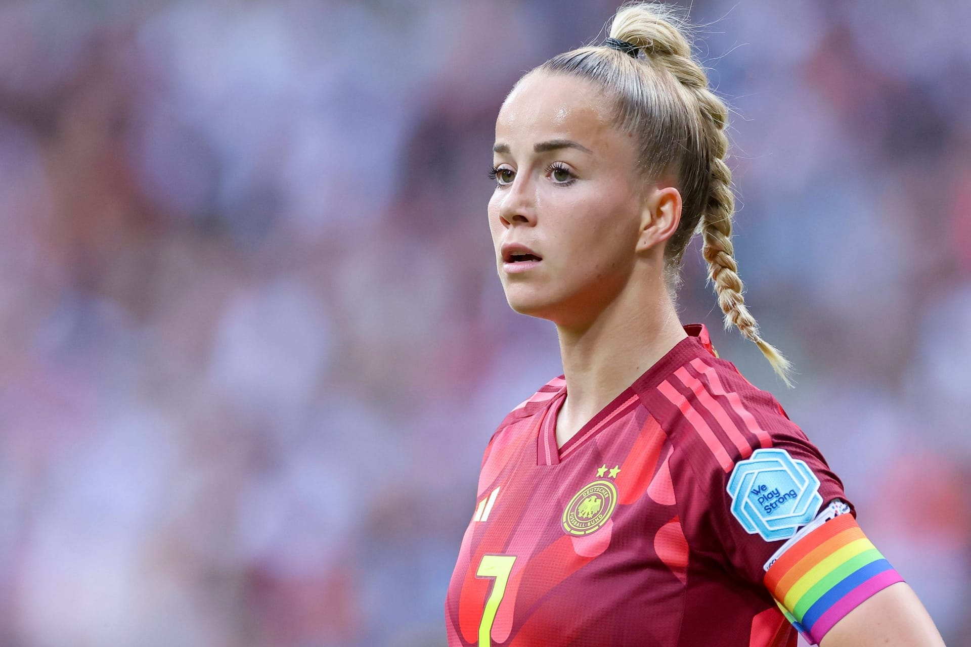 Giulia Gwinn: Die Kapitänin legte das Tor zum 4:0 auf.