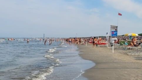 Der belebte Strand: Die Raupe hätte der Rettungsschwimmergenossenschaft von Cervia zufolge am Samstag gar nicht vor Ort sein dürfen. Der belebte Strand: Die Raupe hätte der Rettungsschwimmergenossenschaft von Cervia zufolge am Samstag gar nicht vor Ort sein dürfen.