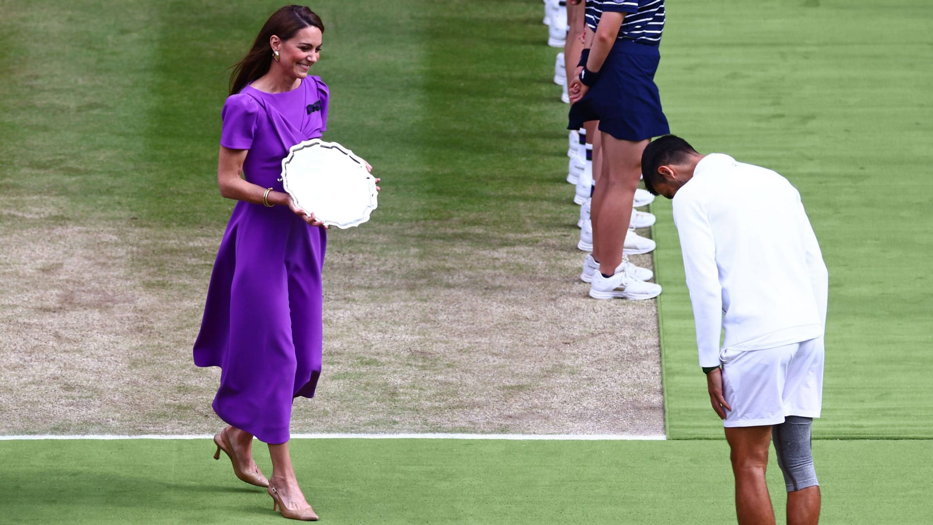 Übergabe der Trophäe: Wimbledon Tennis Championships