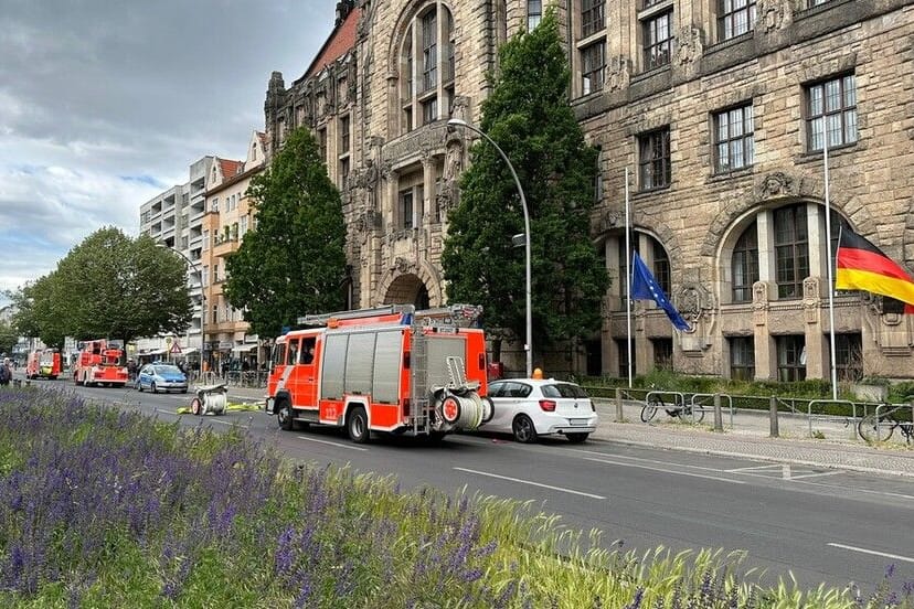 Brand im Rathaus in Charlottenburg