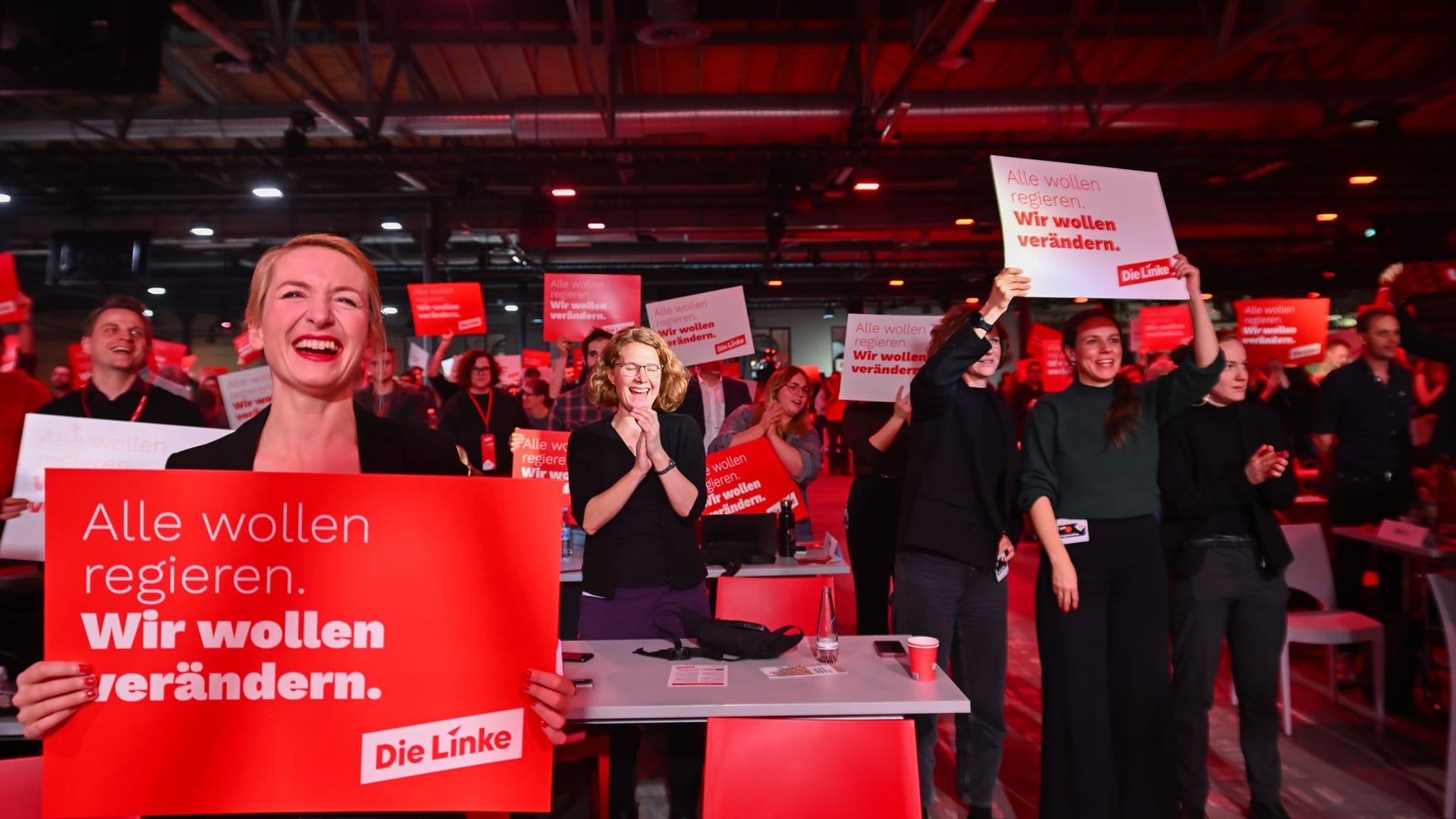 Bundesparteitag Linke zur Bundestagswahl