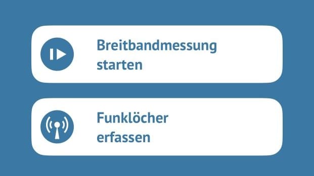 In der App "Breitbandmessung" gibt es die Möglichkeit, Funklöcher zu erfassen.