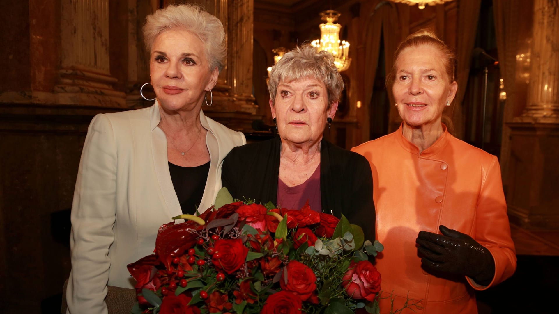 Maresa Hörbiger, Elisabeth Orth und Christiane Hörbiger: Die drei Schwestern posierten hier 2014 im Wiener Burgtheater.