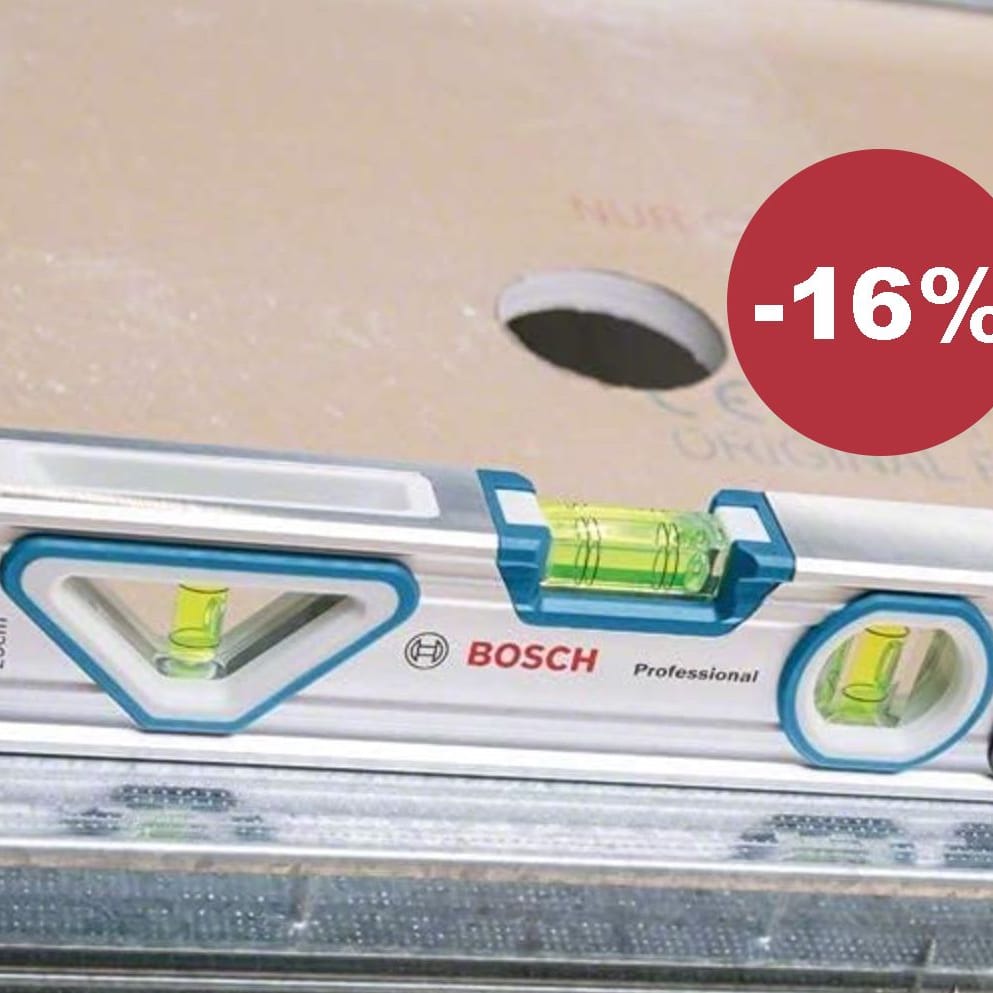 Kompakt, magnetisch, vielseitig: Diese Bosch-Wasserwaage passt in jede Werkzeugtasche.