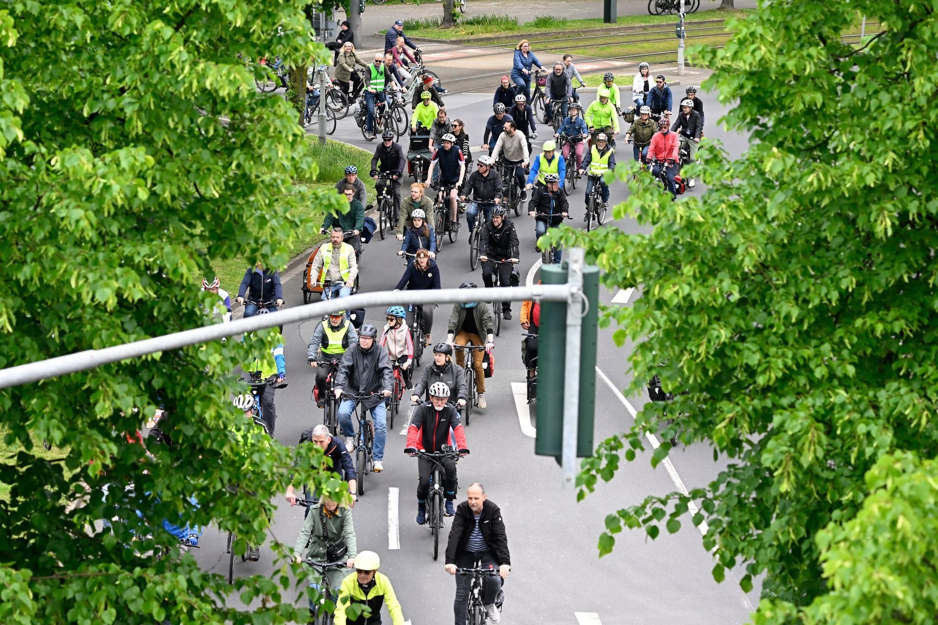 Fahrrad-Sternfahrt in Düsseldorf