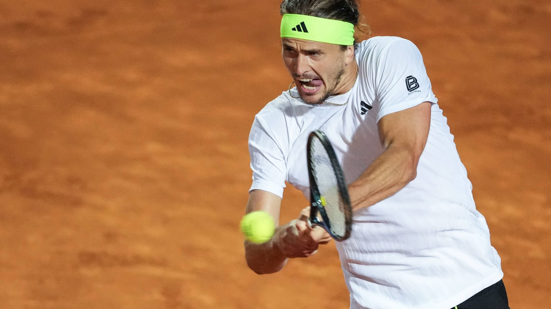 Alexander Zverev begann stark, ließ dann aber in seinem Spiel ebenso stark nach.