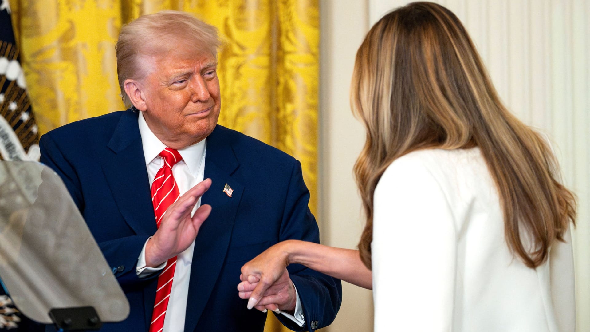First Lady Melania Trump bei einer Veranstaltung zu Ehren von Soldatenmüttern im Weißen Haus.