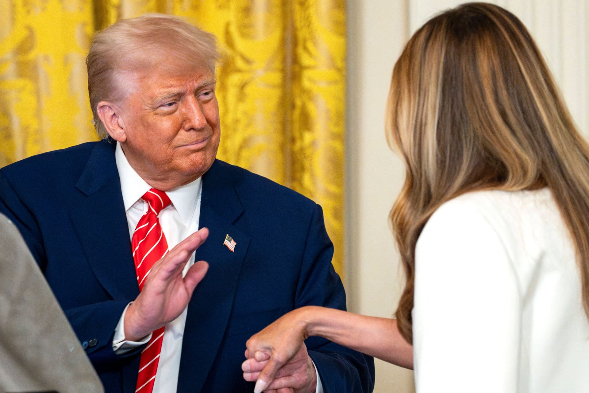 First Lady Melania Trump bei einer Veranstaltung zu Ehren von Soldatenmüttern im Weißen Haus.