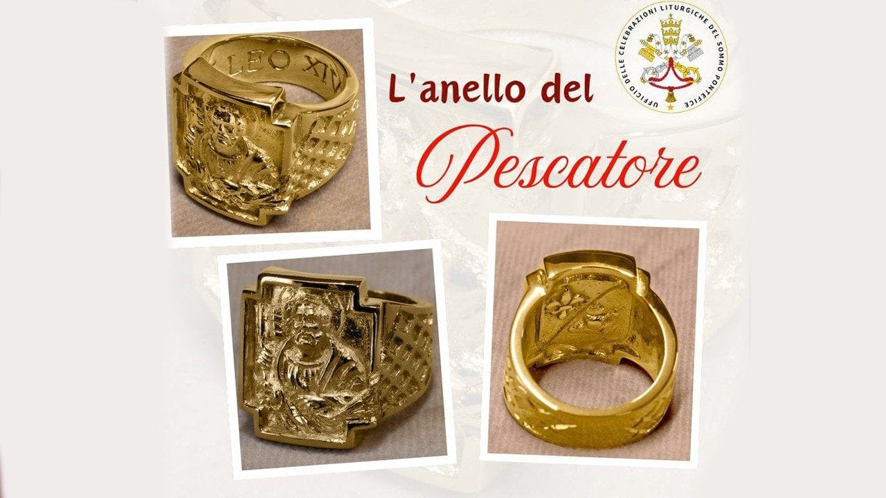 Der Fischerring von Papst Leo XIV.