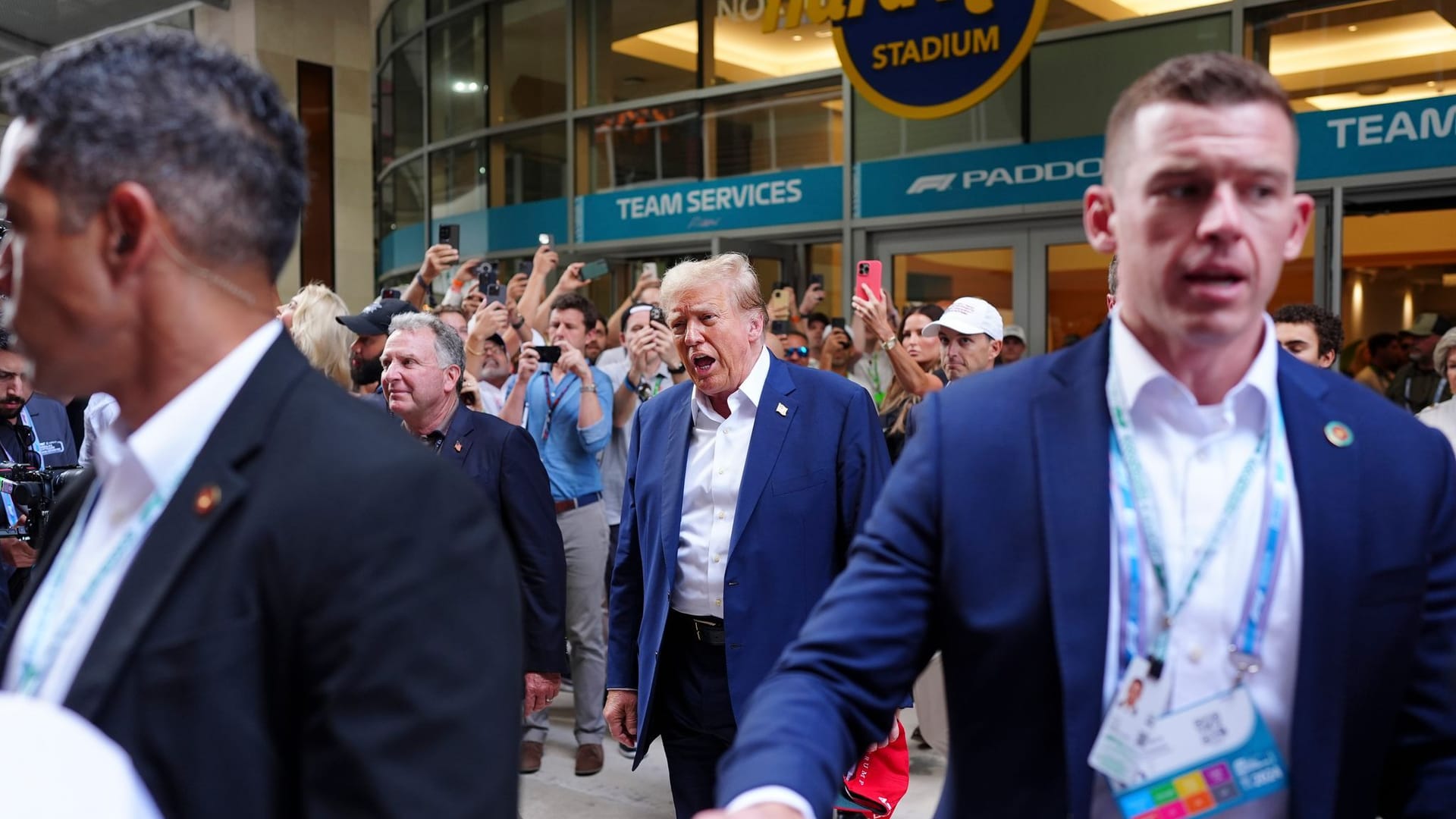 Donald Trump bei der Formel 1