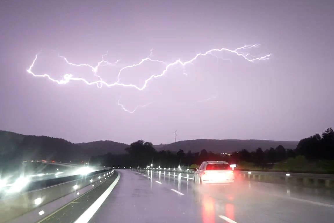 Unwetter (Archivbild): In Sachsen wird es nass und ungemütlich.