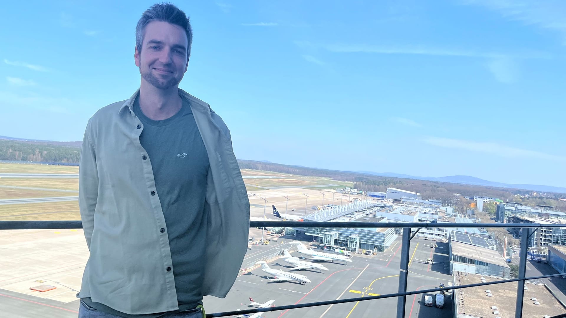 Christian Schwab sorgt für einen sicheren Luftraum über Nürnberg.