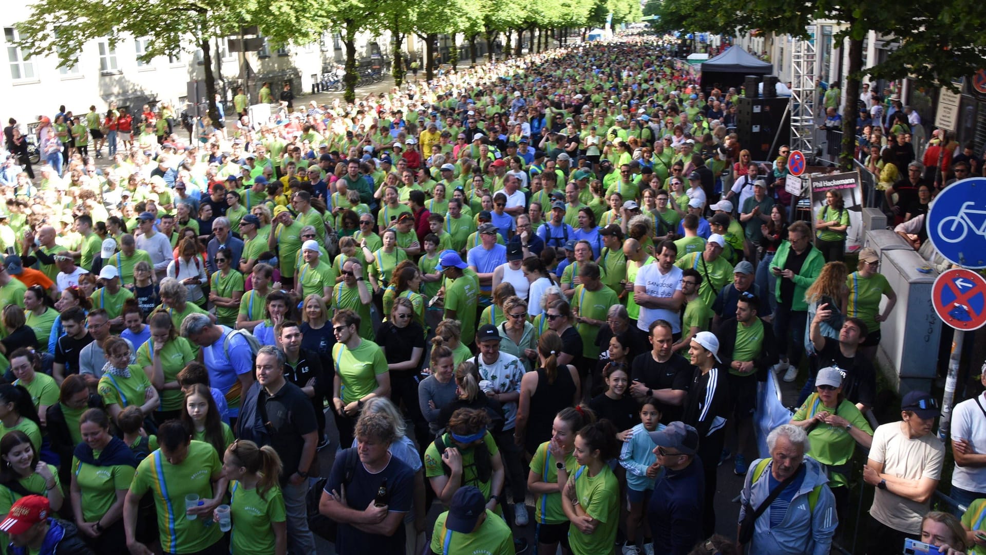 Start des "Giro di Monaco" 2024 (Archivbild): Gelaufen wird eine Fünf-Kilometer-Runde für den guten Zweck.