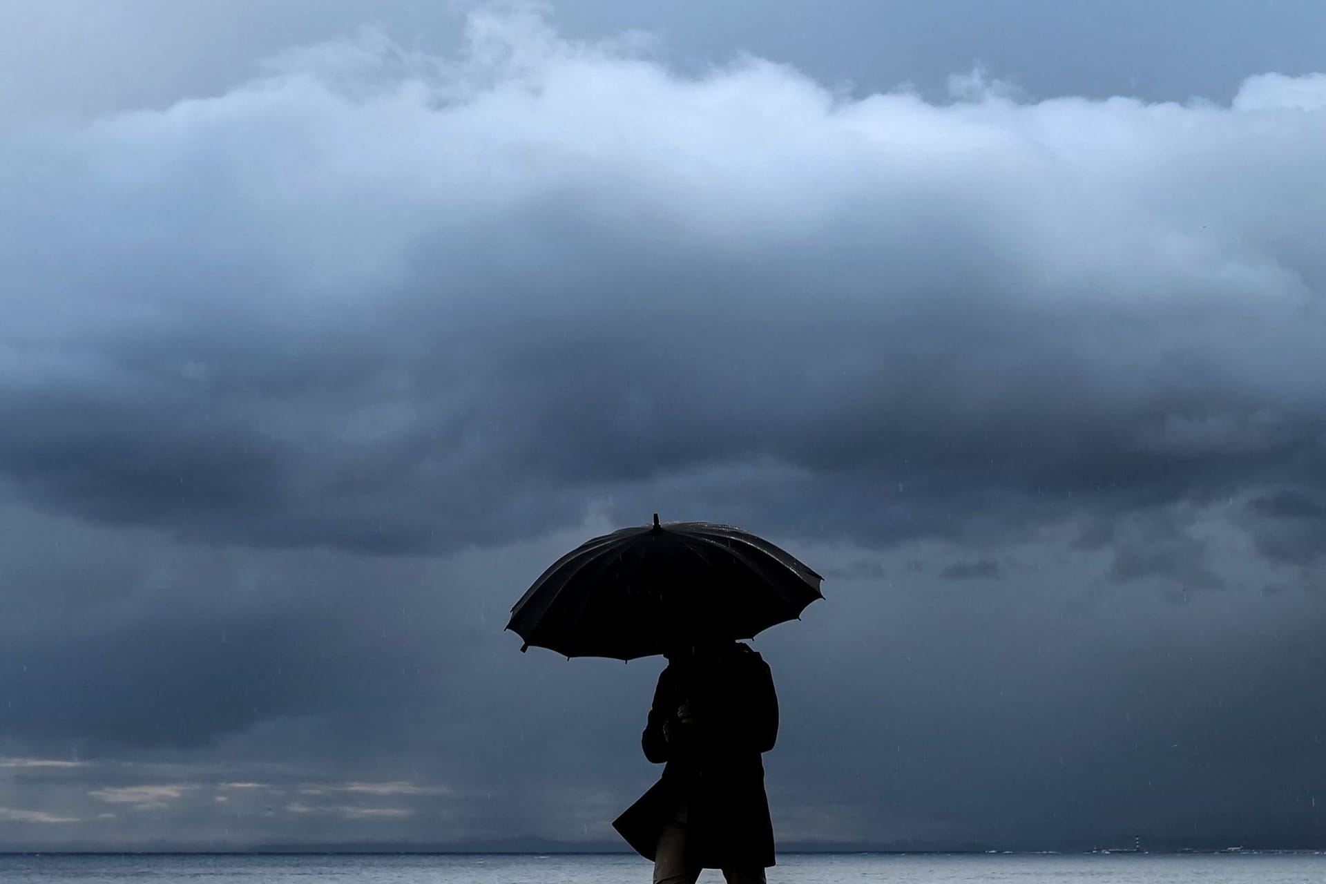 Regenwetter in Frankreich