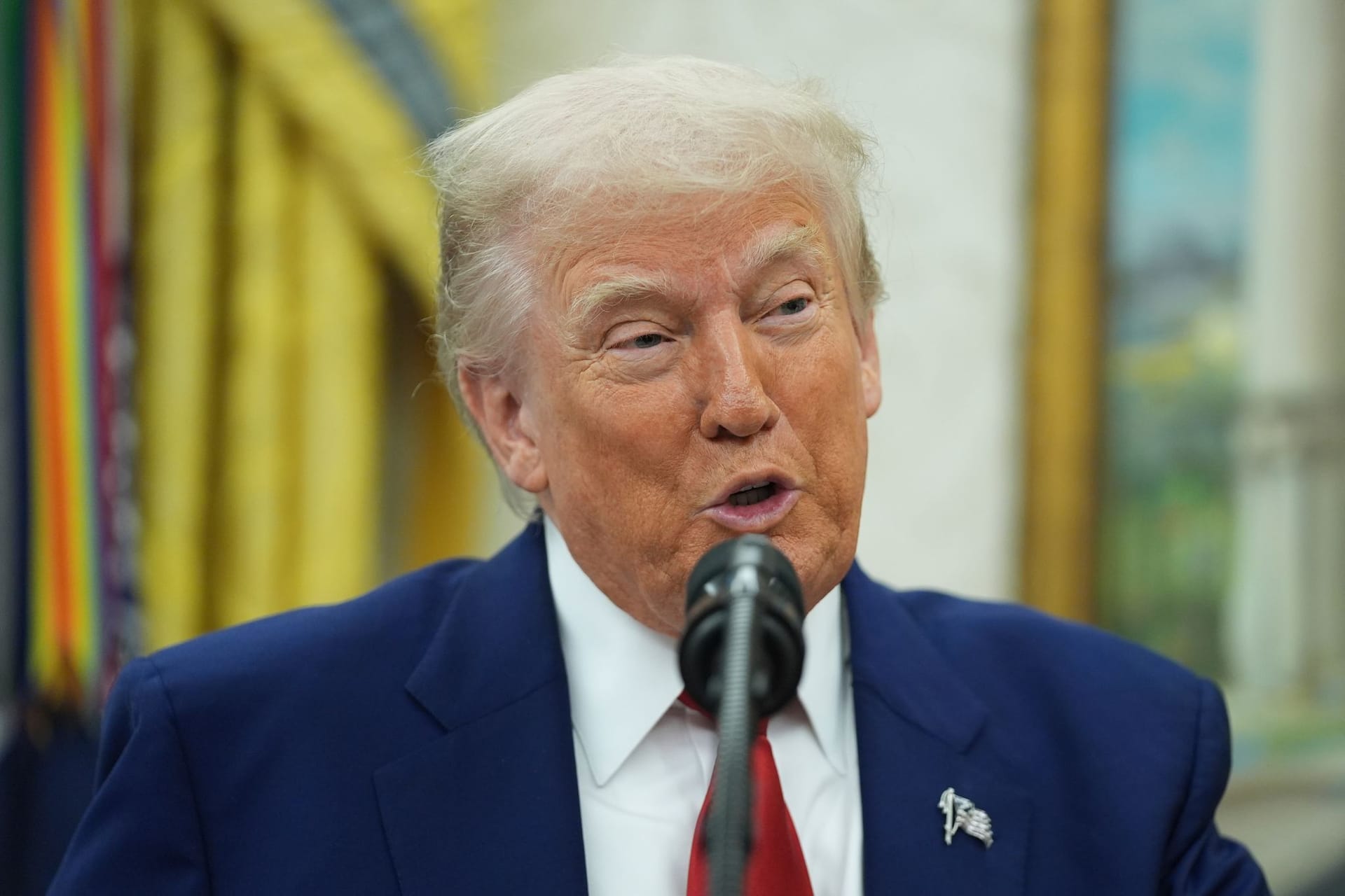 US-Präsident Trump bei Vereidigung im Weißen Haus