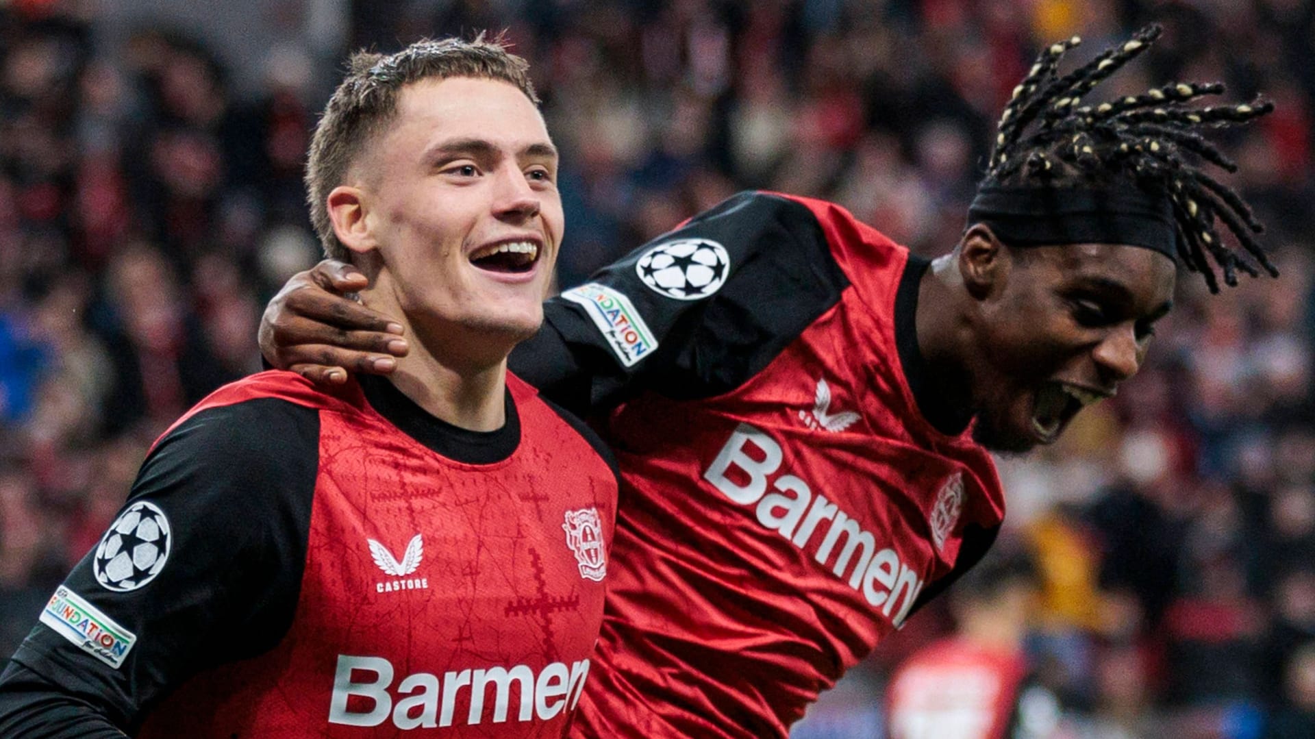 Florian Wirtz (l.): Der Nationalspieler hat noch einen Vertrag bis 2027 in Leverkusen.
