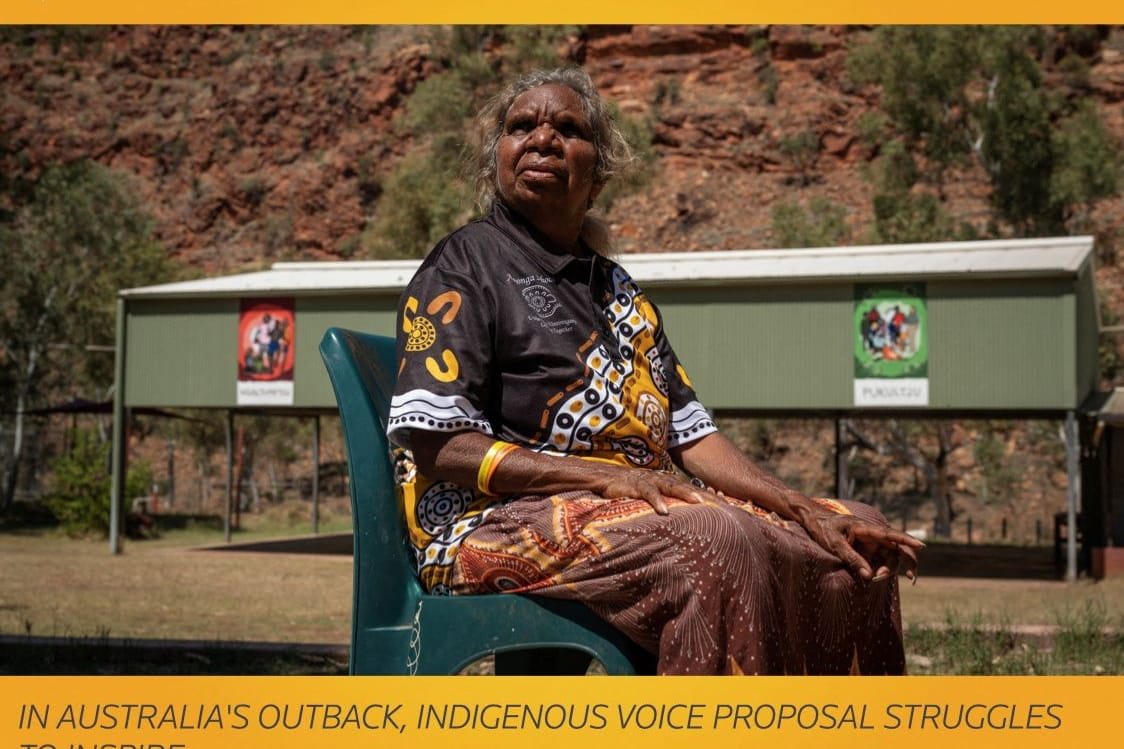 Ein Vertreter der Aboriginal and Torres Strait Islander people in Australien. Ein Vertreter der Aboriginal and Torres Strait Islander people in Australien.