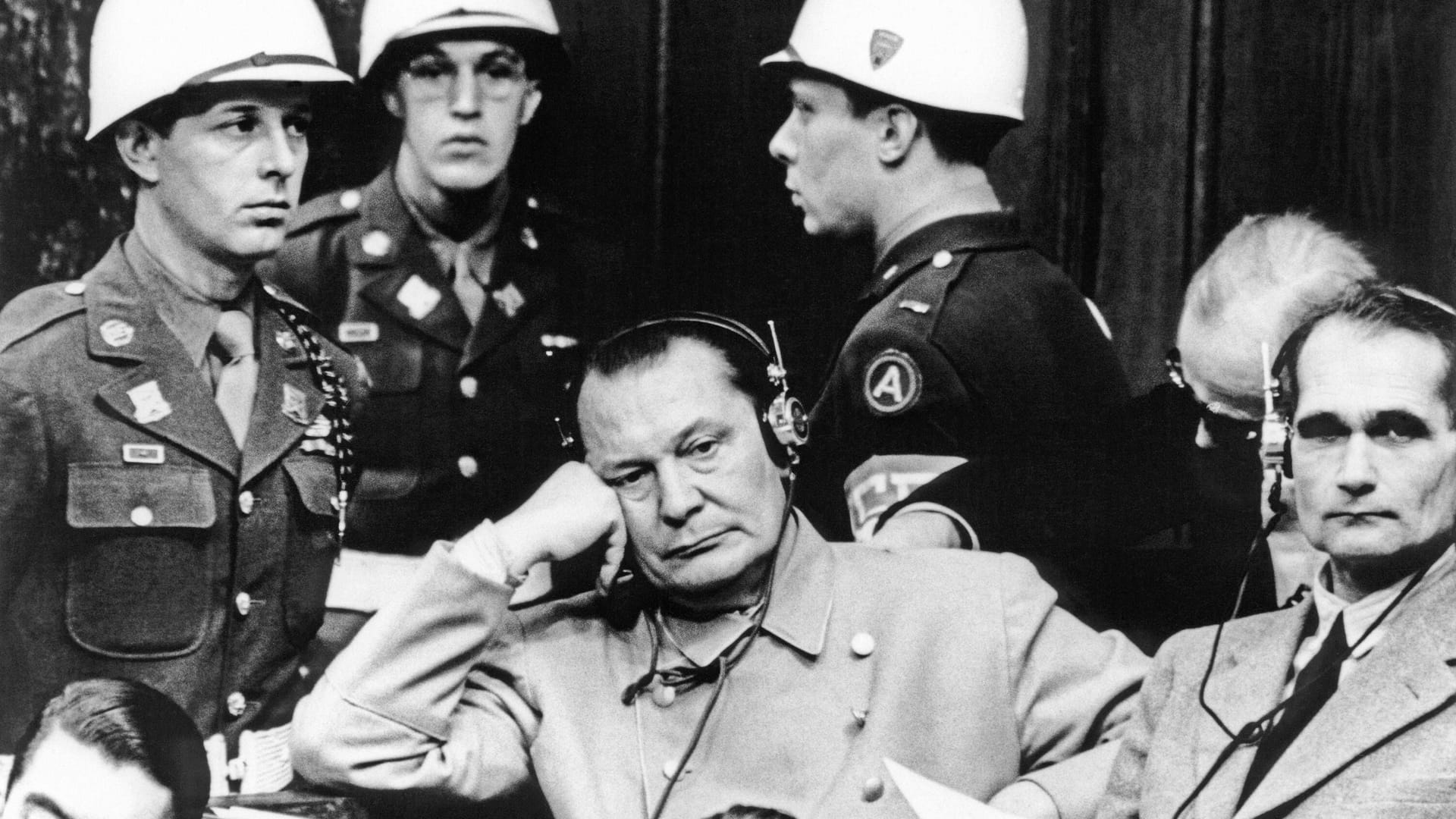 Hermann Göring: Der Nazi-Verbrecher stand in Nürnberg vor Gericht. Hermann Göring: Der Nazi-Verbrecher stand in Nürnberg vor Gericht.