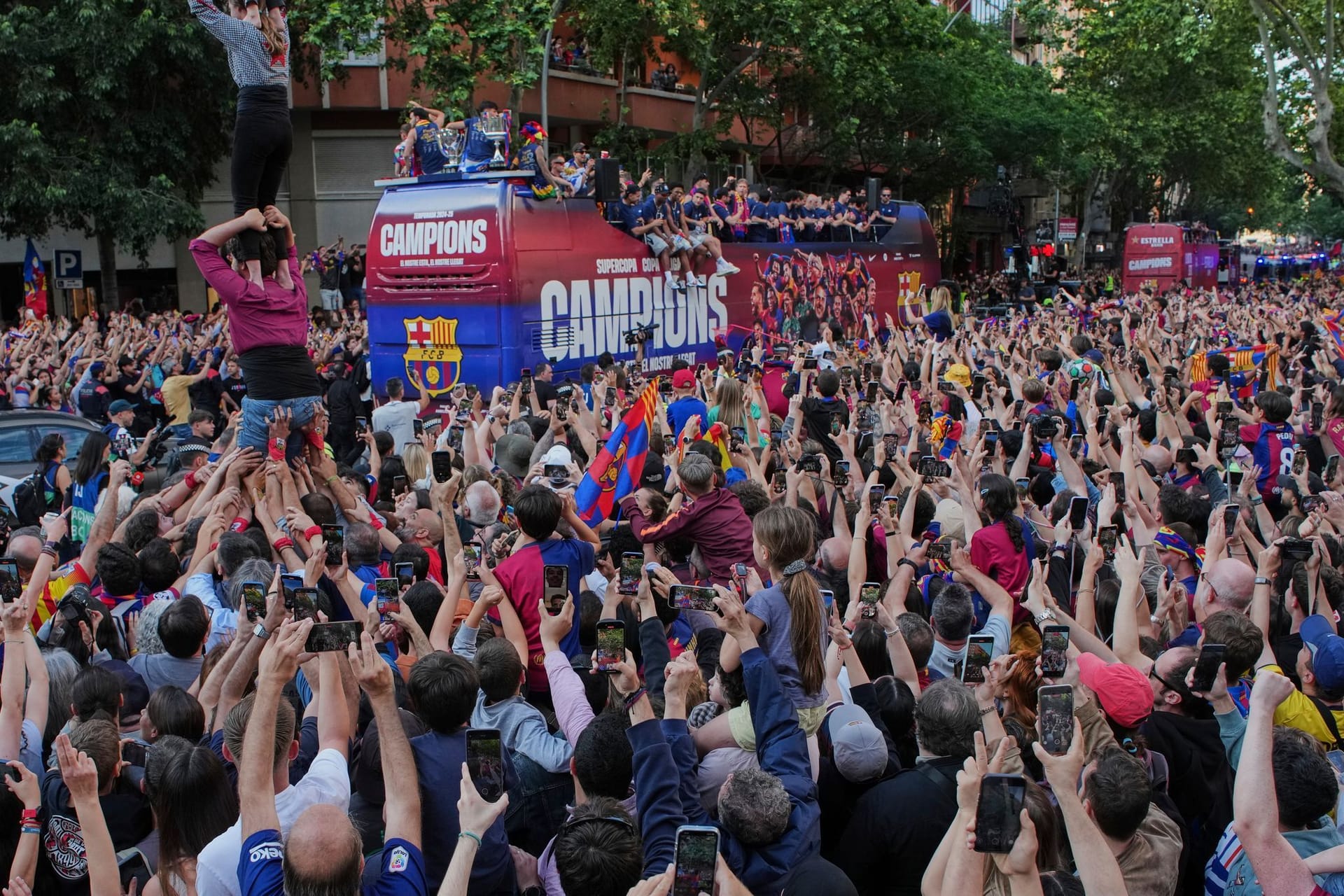 Jubel nach Barças Meistertitel