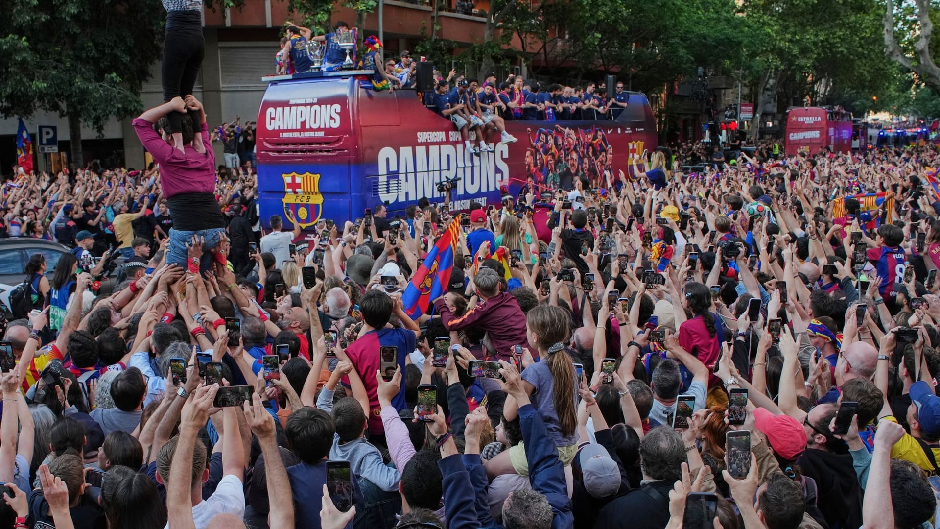 Jubel nach Barças Meistertitel