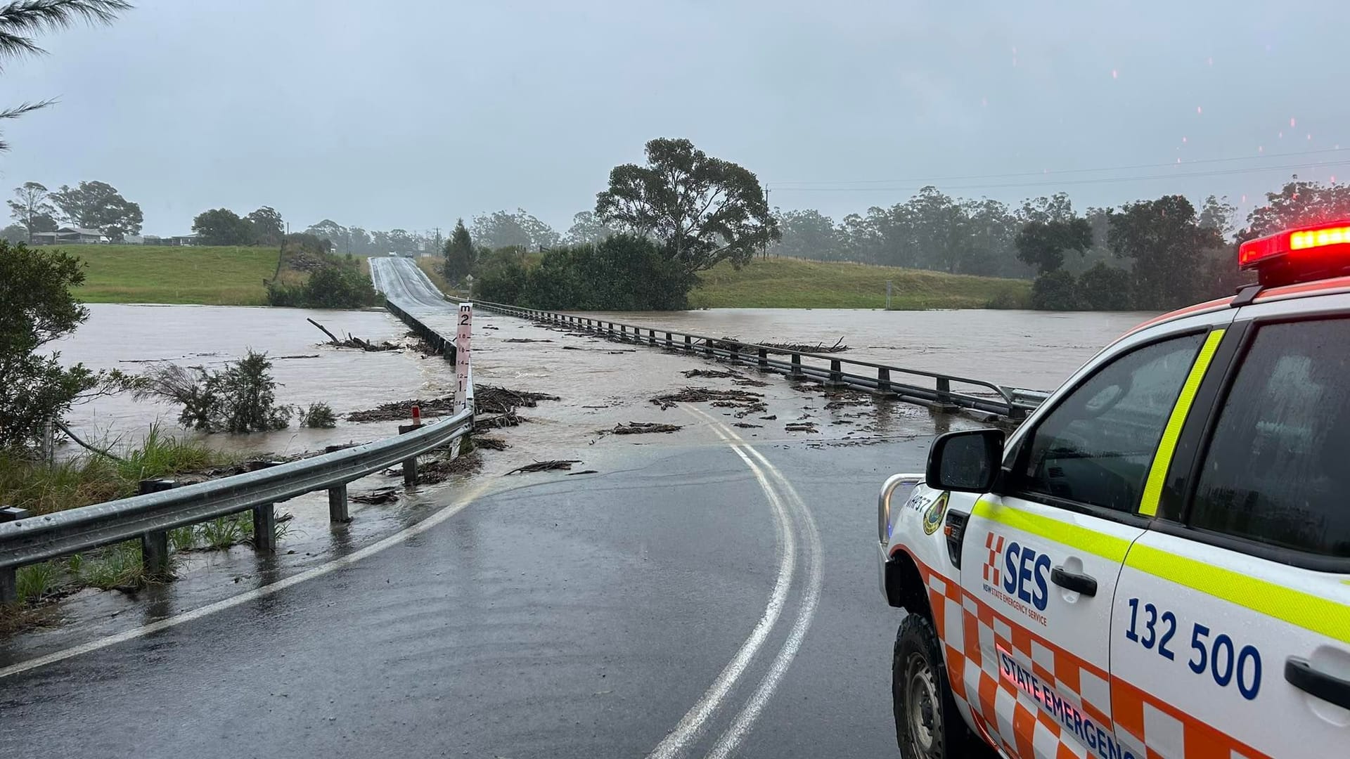 Überschwemmungen in Wauchope im australischen Bundesstaat New South Wales.