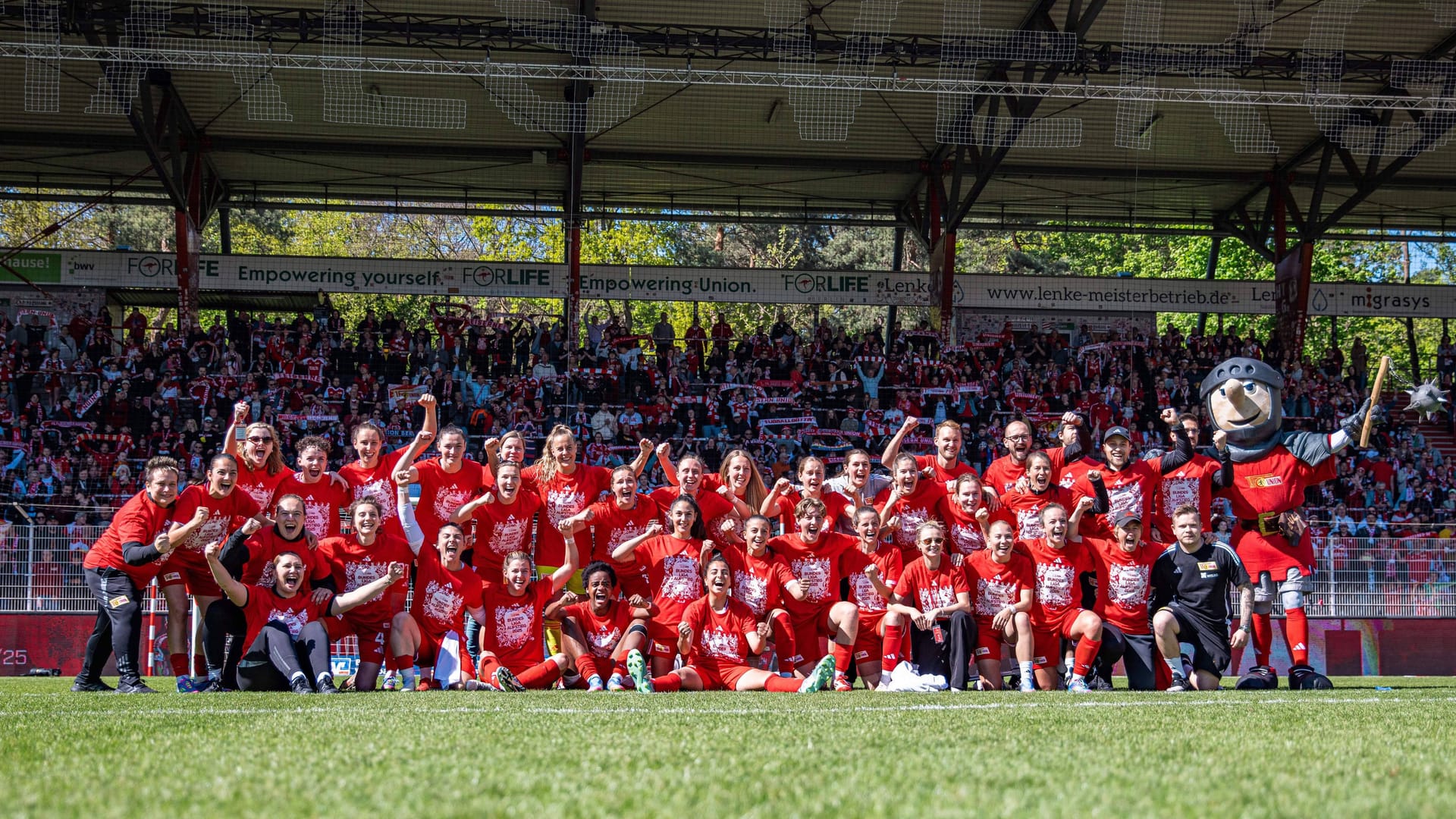 Aufsteiger: Die Frauen von Union Berlin sind von der Regionalliga bis in die Bundesliga durchmarschiert.