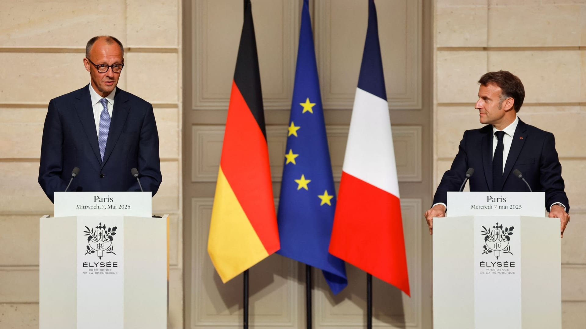 French President Macron meets newly elected German Chancellor Merz in Paris