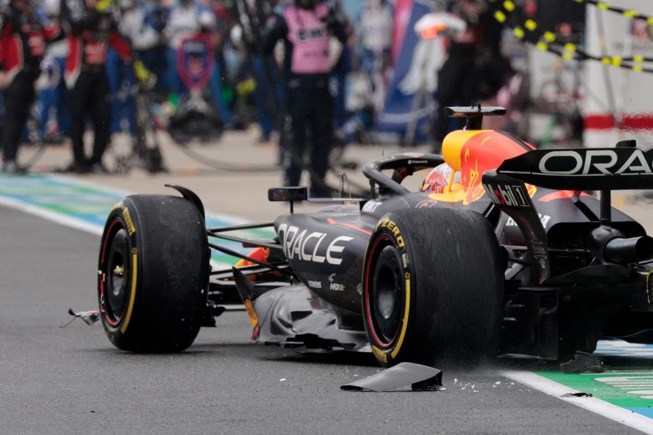 Max Verstappen: Er kassierte eine Strafe.